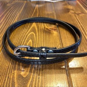 Thin Black Shiny Belt